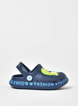 Kids dinosaur Clog slip-on sandal Blue 