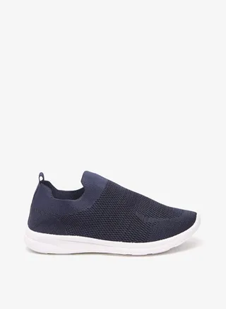 Boys Textured Slip On Sports Shoes 