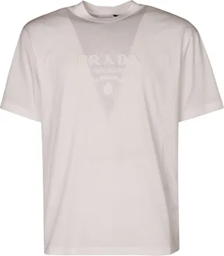 Logo Flocked Crewneck T-shirt