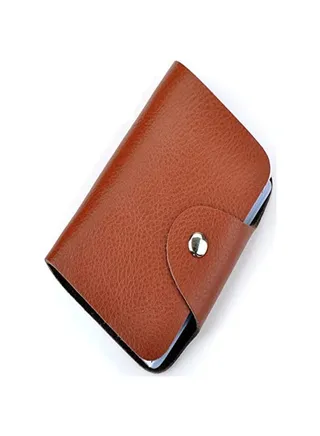 Fashion Business Credit Card Holder Leather Strap Buckle ,Wallet Bag 26  Case 