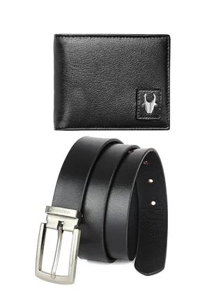 Giftset for men I Leather Gift Hamper I Combo of Leather Wallet and Belt 
