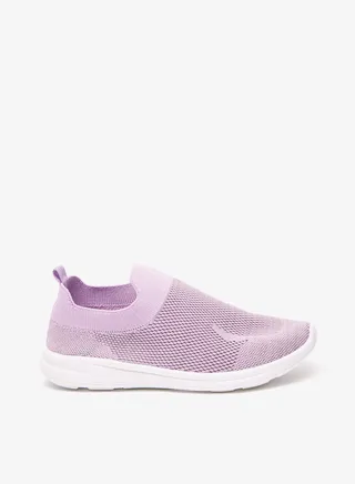 Girls Textured Slip On Sports Shoes 
