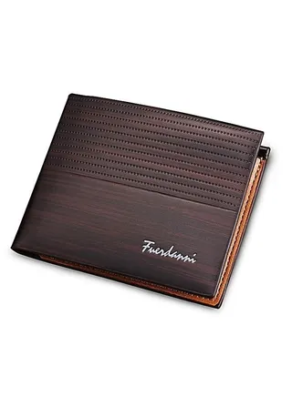 Men Leather Wallet Durable Bifold Design with Multiple Card Slots 