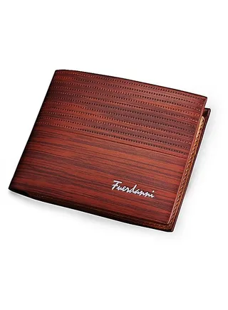 Men Leather Wallet Durable Bifold Design with Multiple Card Slots 