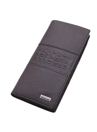 Leather Multifunctional Wallet Brown 