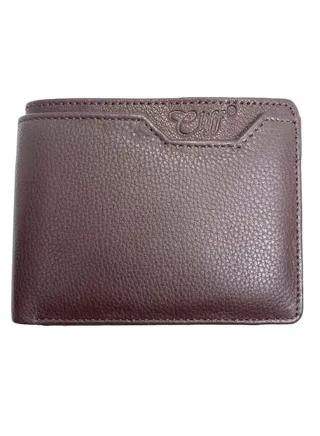 Cliff Genuine Leather Wallets for men 807C Cow Combo Mens wallet (D.Brown L.Brown) by Milano Leather 