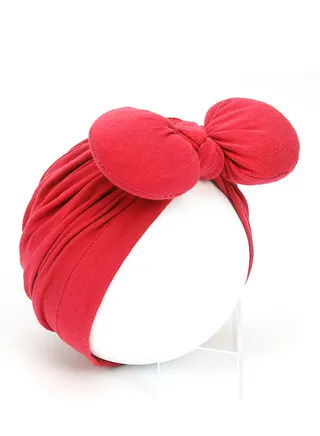 Childrens Bow Headband Hat Red 
