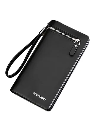 Multifunctional Leather Wallet Black 
