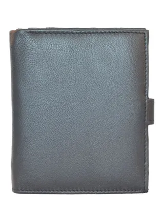 Leather Stitch Detailed Wallet Black 