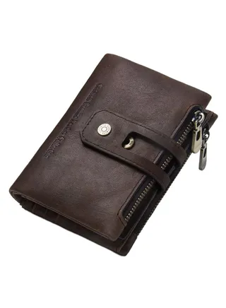 2-Fold Classic Large Capacity Casual Wallet Coffee 