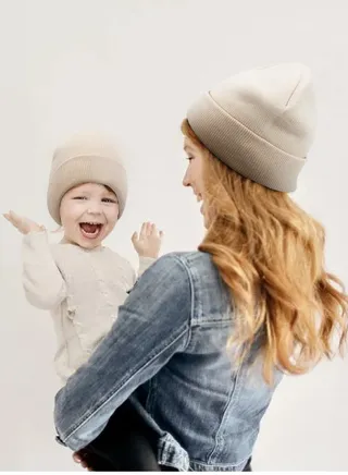 Autumn Winter Parent Child Knitted Hat 