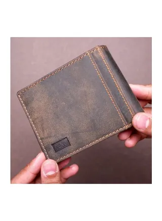 Fend Genuine Leather Men's Wallet with RFID Protection Brown 