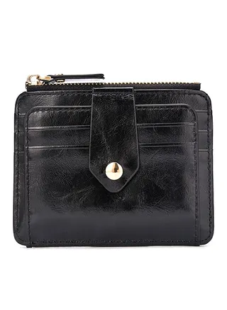 Retro Mini Coin Purse Black 