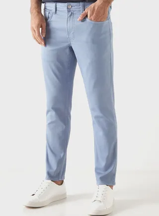 Straight Fit Light Wash Jeans