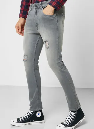 Skinny Fit Washed Jean