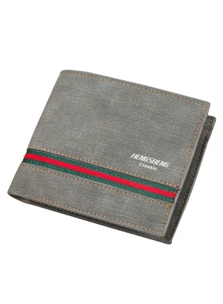 Stylish Multi-Slot Durable Classic Wallet Grey 