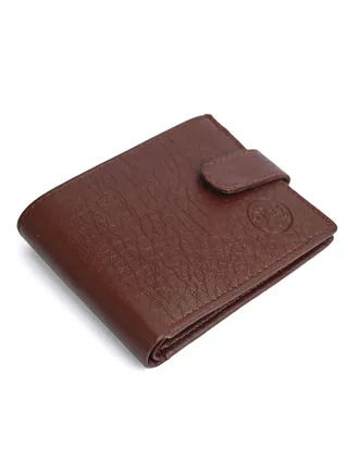 Brown Leather Wallet For Men Rough Textured Wallet For Men Gift For Husband Father Brother Friend  Men’S Accessory 