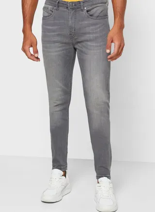 Light Wash Skinny Fit Jeans
