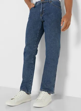 Mid Wash Slim Fit Jeans 