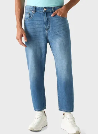Light Wash  Relaxed  Fit Jeans 