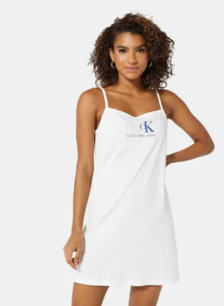 90's Mini Tank Dress White 