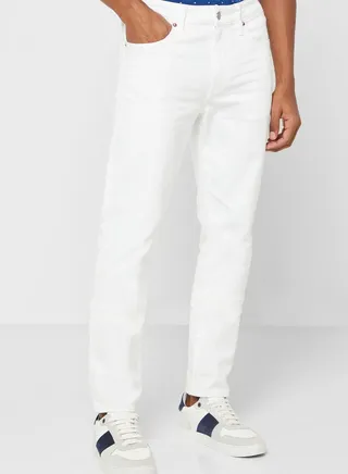 Light Wash Slim Fit Jeans 