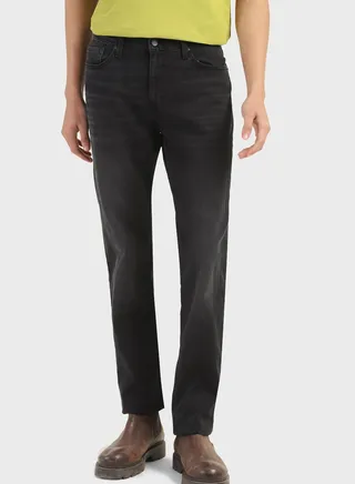 Mid Wash Slim Fit Jeans 