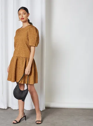 Ariel Mini Dress Brown Sugar 