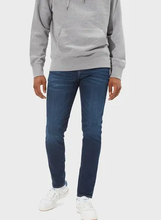 Mid Wash Skinny Fit Jeans 