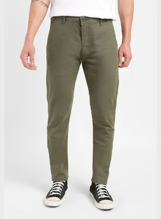 Mid Wash Straight Fit Jeans 