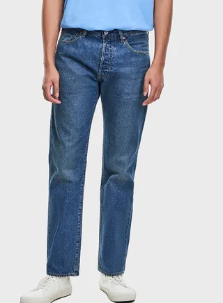 Mid Wash Slim Fit Jeans 