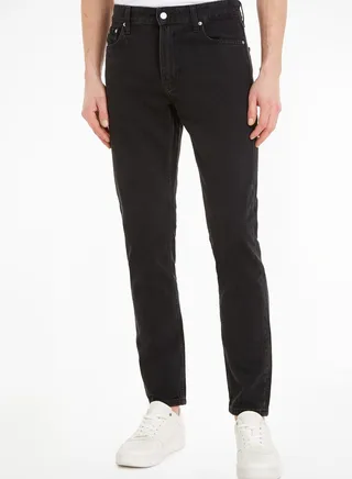 Mid Wash Straight Fit Jeans