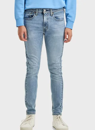 Light Wash Slim Fit Jeans 