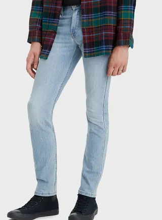 Light Wash Skinny Fit Jeans 