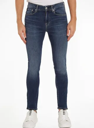 Mid Wash Skinny Fit Jeans