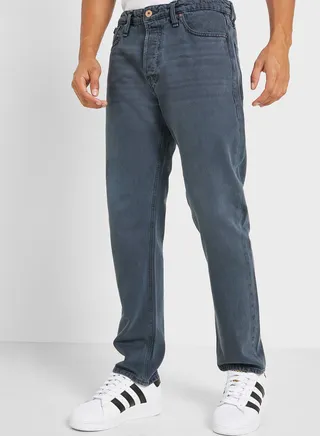 Mid Wash Slim Fit Jeans 