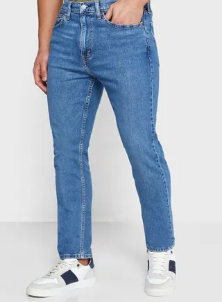 Mid Wash Skinny Fit Jeans 