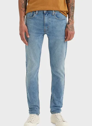Skinny Fit Light Wash Jeans 