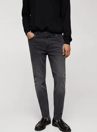 Skinny Fit Rinse Wash Jeans 