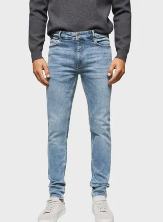 Light Wash Skinny Fit Jeans