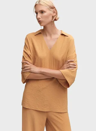 V-Neck Knitted Top