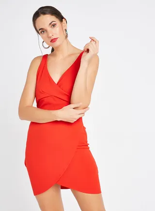 Hilda Sleeveless Dress Red 