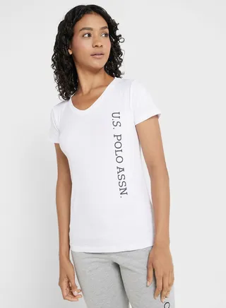 V-Neck Logo T-Shirt 