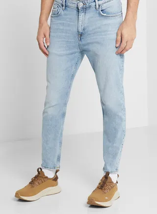 Light Wash Skinny Fit Jeans 