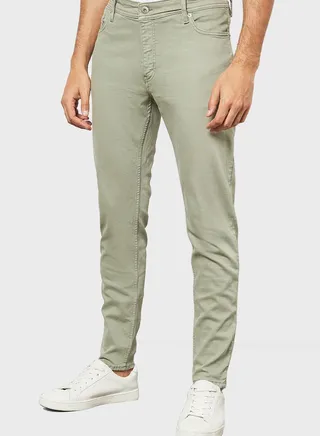 Light Wash Skinny Fit Jeans 