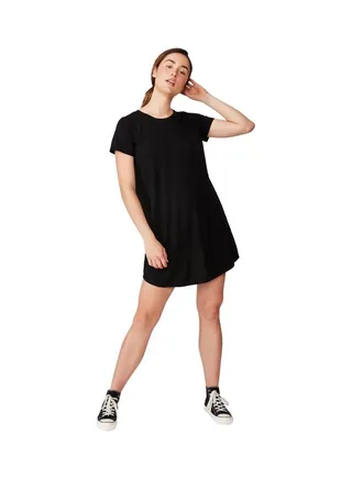 Tina Short Sleeves Mini Dress Black 2 