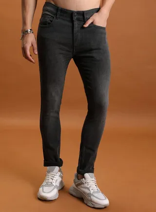 Light Fade Mid Rise Slim Fit Jeans