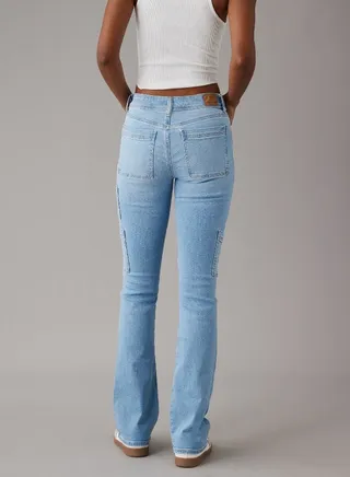 AE Stretch Low-Rise Kick Bootcut Jean 