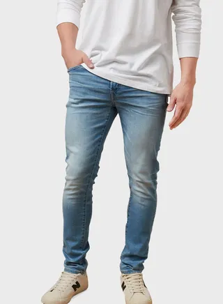 Airflex+ Light Wash Skinny Fit Jeans 