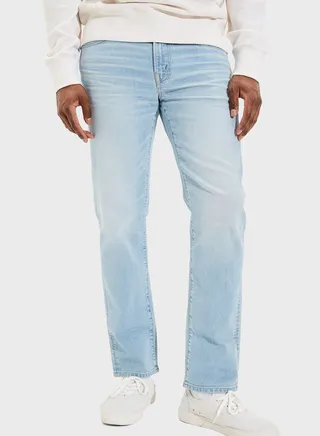Light Wash Slim Fit Jeans 
